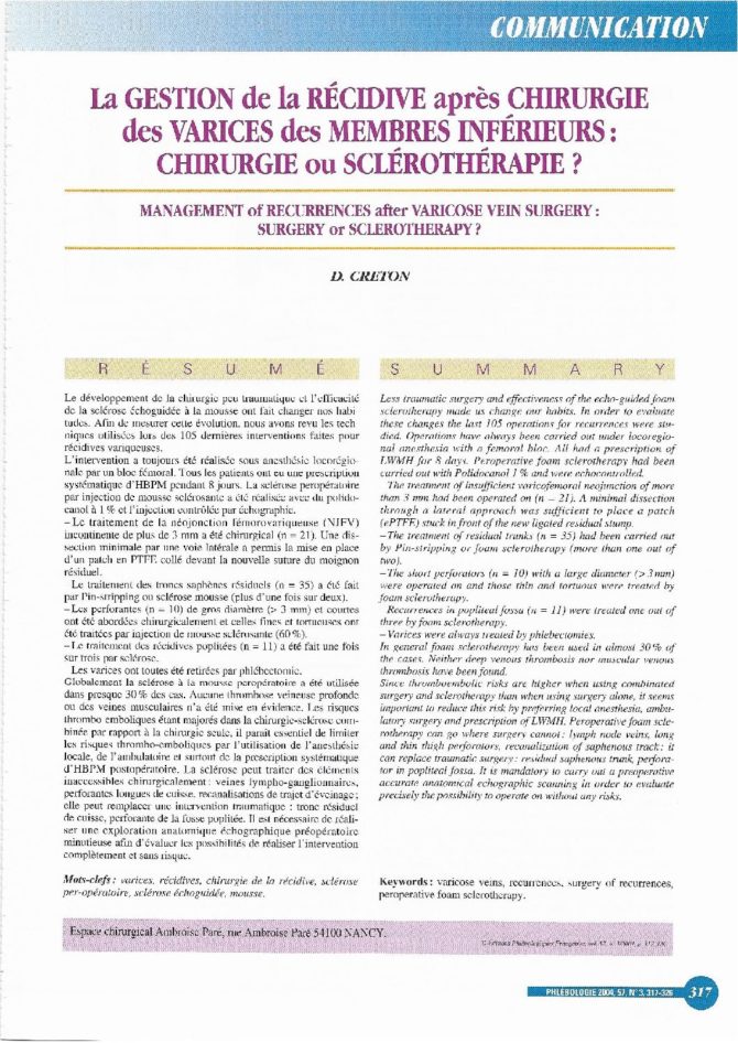 Gestion-de-la-recidive-après-chirurige-des-varices-des-membres-Phlebologie-2004-57-317-N°1-pdf