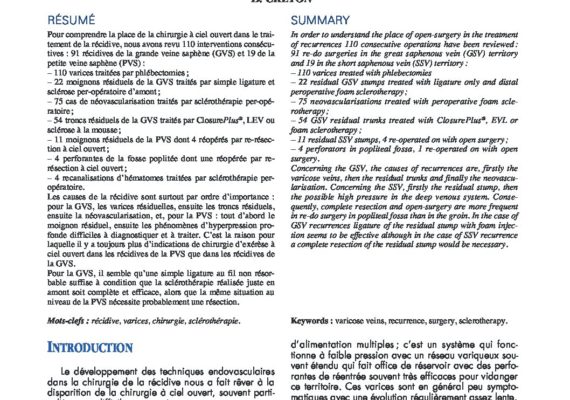 Place-de-la-Chirurgie-dexérèse-à-ciel-ouvert-dans-le-traitement-des-récidives-Phlebologie-2008-61-281-pdf